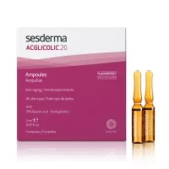 Sesderma Acglicolic 20 Ampoules - Средство в ампулах против морщин AHA 15%, 5 шт по 2 мл