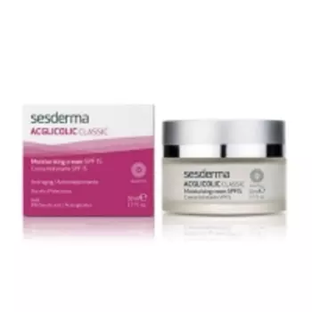 Sesderma Acglicolic Classic Moisturizing Cream SPF 15 - Увлажняющий крем СЗФ 15 для сухой кожи AHA 8%, 50 мл