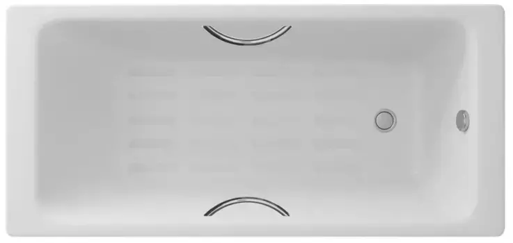 Чугунная ванна 160x70 см Delice Parallel DLR220504R-AS