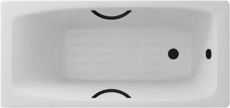 Чугунная ванна 170x70 см Delice Repos DLR220508RB-AS
