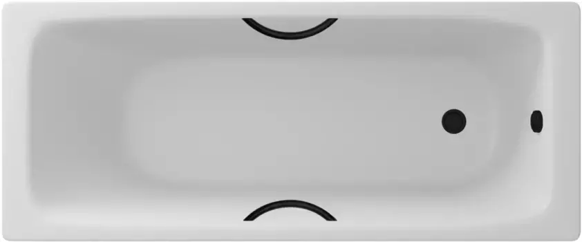 Чугунная ванна 170x75 см Delice Biove DLR220509RB