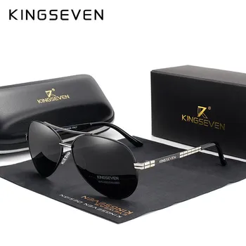 KINGSEVEN Design Мужские очки Pilot HD Поляризованные солнцезащитные очки для мужчин/женщин Солнцезащитные очки для вождения M