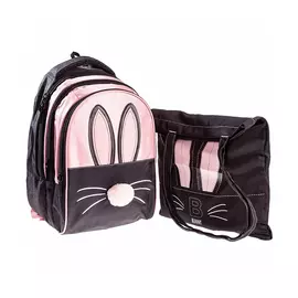 Рюкзак Hatber Street Bunny 3 отделения с шоппером
