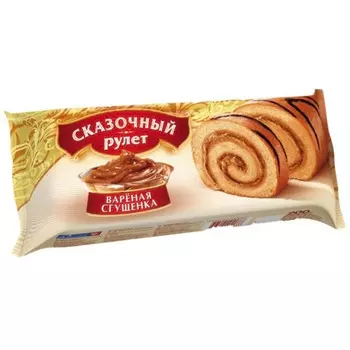 Рулет РКК Сказочный, со вкусом вареной сгущенки, 200 г