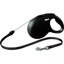 Рулетка для собак FLEXI Classic Basic M черная