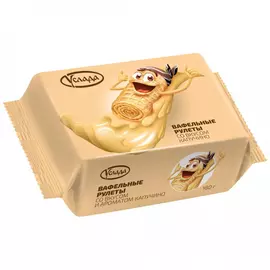 Рулеты Услада вафельные со вкусом и ароматом Капучино, 180 г