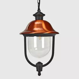 Садовый светильник Amber Lamp подвесной медный с чёрным (8255А)
