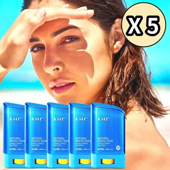 AHC Солнцезащитный крем-карандаш Sun Stick с водостойкой защитой от ультрафиолета, упаковка 5 шт., 1 шт., 70 г