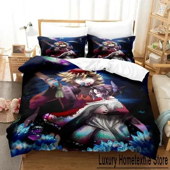 Новый комплект постельного белья Doma Single Twin Full Queen King Size Bed Set Adult Kids Bedroom Duvet Cover Sets 3D Print Anime Bed Set 70x133cm 2pcs