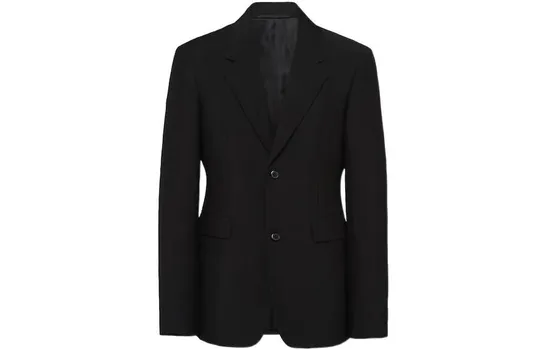 Деловой костюм мужской черный Prada, черный