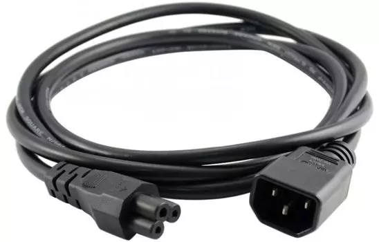 Кабель IEC 320 C14-IEC-320-C5, 1.2 м, черный PowerCom