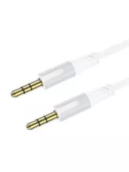 Кабель Jack 3.5mm(M)-Jack 3.5mm(M), экранированный, 1 м, белый Borofone Creator BL19
