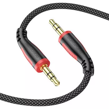 Кабель Jack 3.5mm(M)-Jack 3.5mm(M), 1 м, черный Borofone BL14 (6974443385939)