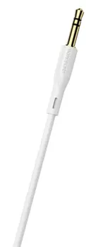 Кабель Jack 3.5mm(M)-Jack 3.5mm(M), 1м, белый Borofone BL1 Audiolink