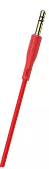Кабель Jack 3.5mm(M)-Jack 3.5mm(M), 1м, красный Borofone BL1 Audiolink