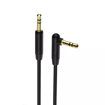 Кабель Jack 3.5mm(M)-Jack 3.5mm(M) угловой, 1м, серый Borofone BL4 (BL4)