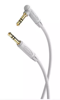 Кабель Jack 3.5mm(M)-Jack 3.5mm(M) угловой, 2м, серый Borofone BL4