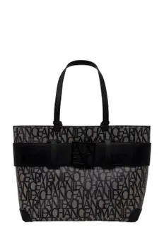 Сумка Armani Exchange шоппер с логотипом, черный