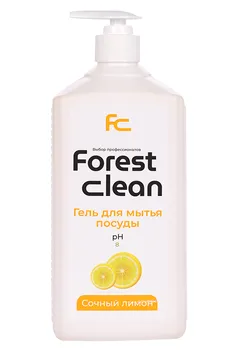 Гель Forest clean Сочный лимон д/посуды с помпой 1 л
