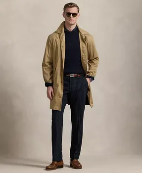 Мужские брюки Manhasset прямого кроя с эластичной тканью Polo Ralph Lauren, синий