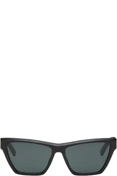 Черные солнцезащитные очки SL M103 Saint Laurent