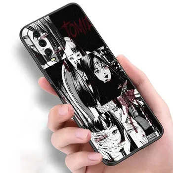 Аниме Junji Ito футболки ужасов силиконовый чехол для телефона для Xiaomi Redmi Note 11 10 9 8 Pro 11T 10T 10S 9S 8T 9 9A 9C 9T черный чехол Redmi 8