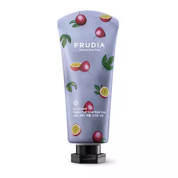 Тонизирующий гель-скраб для душа с маракуйей Frudia My Orchard Passion Fruit Scrub Body Wash