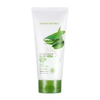 Увлажняющий гель для душа с алоэ вера Nature Republic Soothing & Moisturizing Aloe Vera 90% Body Shower Gel