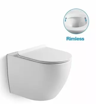 Подвесной унитаз SantiLine SL-5002 с сиденьем микролифт, белый