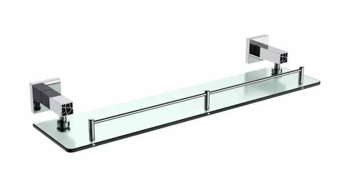 Полка стеклянная CeramaLux Venezia 50 см 88611-1 хром