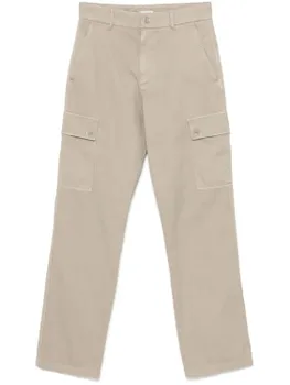 Брюки-карго Burberry из хлопка, нейтральный