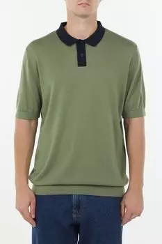 Поло вязаное с контрастными деталями Esprit Casual