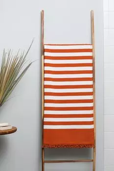 Полотенце пляжное в полоску Stripes Rust COINCASA