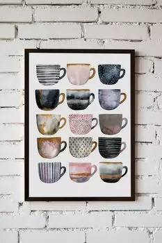 Постер Чайный сервиз в раме Gallery 5