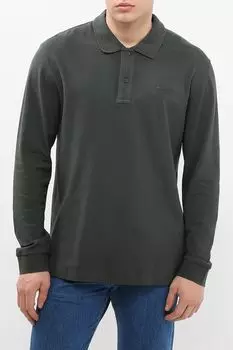 Поло хлопковое с длинным рукавом Marc O'Polo Denim