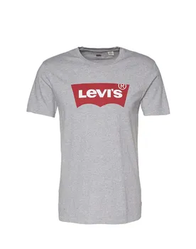 Классическая футболка LEVI'S Regular Shirt Graphic Set In Neck, пятнистый серый