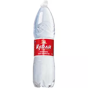 Питьевая вода кубай 1.5 л н/газ пэт