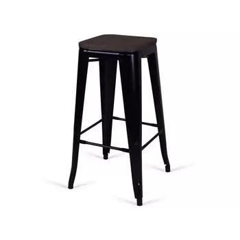 Табурет барный tolix wood (desondo) черный 42x76x42 см.
