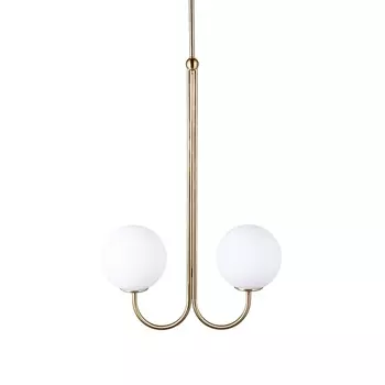 Светильник подвесной melilla duo (desondo) золотой 42x110x14 см.