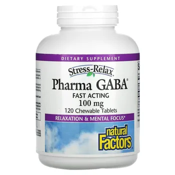 Добавка Natural Factors Stress-Relax, 120 жевательных таблеток