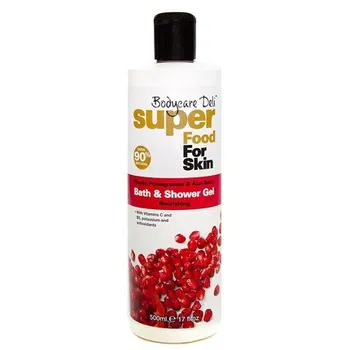 Super Food For Skin Игривый гель для ванны и душа с гранатом и ягодами асаи, Bodycare Deli