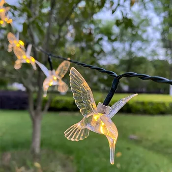 8-режимная светодиодная USB-гирлянда в виде птиц, длина 1 метр, 10 светодиодных праздничных декоративных огней 1m