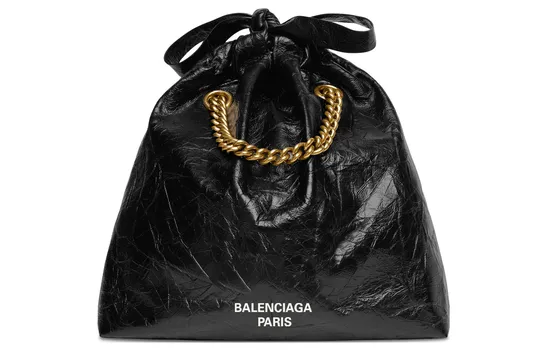 Маленькая кожаная сумка-тоут Crush Balenciaga