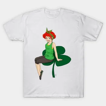 Футболка женская Luck Of The Irish Harajuku Print Kawaii футболка летняя женская футболка с коротким рукавом топ футболка S розовый