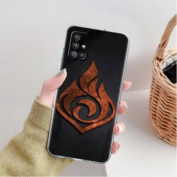 Прозрачный чехол для Samsung Galaxy A52 A12 A51 A32 A21s A71 A32 A22 50 A70 A31 A72 5G, чехол для телефона Genshin Impact Samsung A53 5G