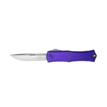 Автоматический нож Microtech Hera II Mini, сталь M390, рукоять алюминий, фиолетовый