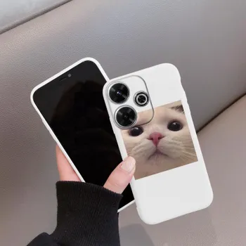 Мягкий силиконовый чехол Funny Cat для Redmi Note 13 Pro 13C 14 Poco C65 Samsung A55 M35 S24 Xiaomi iPhone Huawei Honor 200 Realme 9 Camera Противоударный чехол Samsung Galaxy S9 Plus фиолетовый