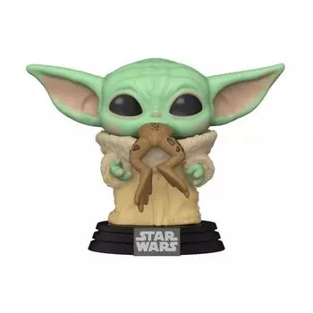 Фигурка Funko POP! Мандалорец: Малыш Грогу с лягушкой