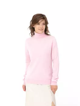 Водолазка из кашемира женская KW050303-E розовая XXL