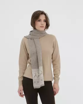 Шарф из шерсти с рисунком UL OL5 25*160